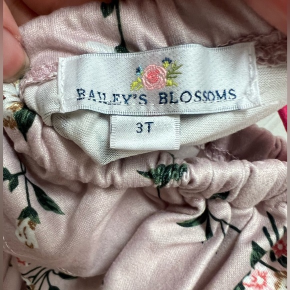 Baileys Blossoms Flutter Sleeve Leotard - Picture 2 of 2